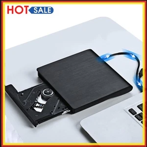 USB 3.0 CD DVD Burner Reader Player High-Speed Plug-and-Play Slim PC Accessories - Afbeelding 1 van 18