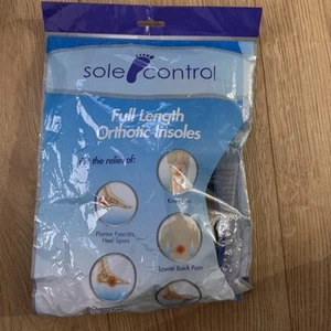 Sole Control Elite Full Length Orthotic Insoles XS Size 3-4.5UK - 2 Pairs New - Picture 1 of 5