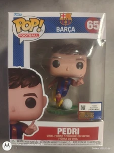 Funko FC Barcelona Pedri Figure #65 POP Football Collectable Gift - Foto 1 di 6