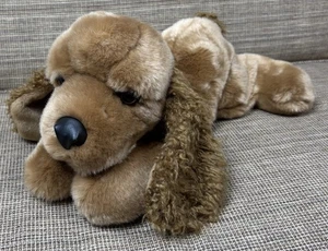 Aurora Brown COCKER SPANIEL Plüschtier 10 Zoll lang Welpe Hund Stofftier Sitzsack Spielzeug - Bild 1 von 10