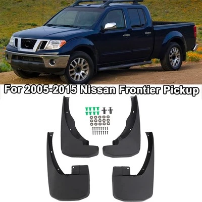 Front & Rear Splash Guards Mud Flaps for Nissan frontier 2005-2014 2015 Pickup Foto 1 de 4