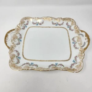 Antique theo Haviland Limoges France 8.5" square handled Platter - Picture 1 of 5