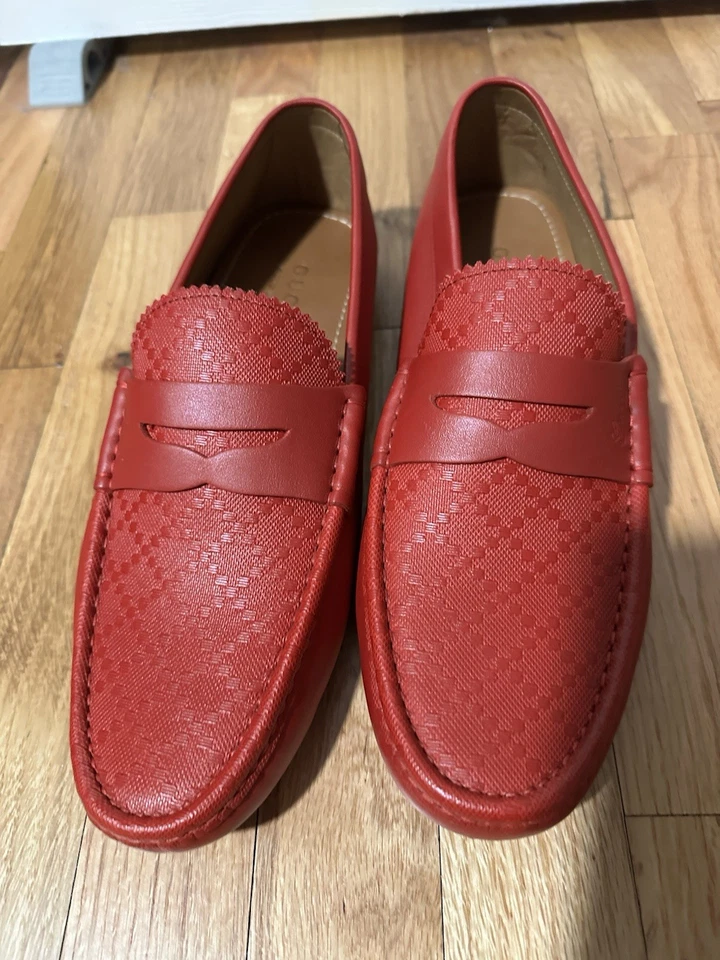 正品古驰 Tobasco 皮革男式乐福鞋 US8 EU41.5 GUCCI/UK7.5 — 第 1/4 张图片