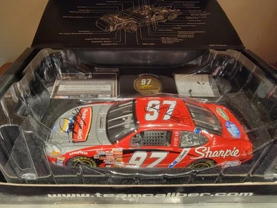 2003 DUAL AUTOGRAPHED Kurt Busch #97 Rubbermaid/Sharpie 1:24 Team Caliber   - Image 1 of 4