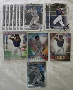 Benny Montgomery Lot (14) 1st Bowman Chrome, Genesis, Future, Rockies - Picture 1 of 2