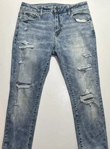 American Eagle Distressed Skinny Jeans, Next Level Flex, 34x32 - Picture 1 of 7