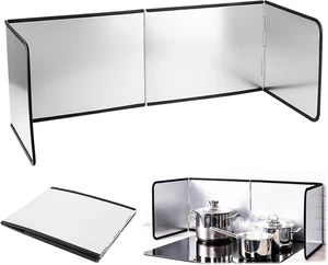 Pannello Paraschizzi Cucina Padella, 4 Lati Antiaderente Paraschizzi Parete Cuci - Foto 1 di 12