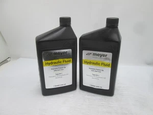 2 QUART GENUINE MEYER SNOW PLOW OIL HYDRAULIC FLUID W/ ANTI ICER  15134 - Picture 1 of 2