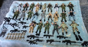 LOT 24 Elite Force Navy SEAL Special Ops CHAP MEI Soldiers figure 4" + ACCESSORY - Picture 1 of 11