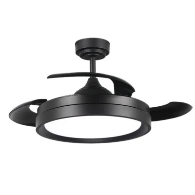 Lampadario Ventilatore soffitto Black II Yeray 36W illuminazione Led regolabile - Immagine 1 di 4