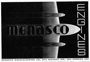 1936 Menasco Aircraft Engine Ad 10/23/2024cc2 - Picture 1 of 1