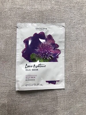 Oriflame Love Nature Face Clay Mask Burdock Clarifying Oily Skin Mask - Image 1 of 2
