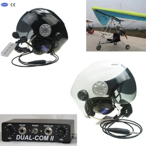 Paramotor Paraglider helmet noise cancelling PNR Aviation Helmet with Headset - Picture 1 of 18