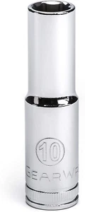 3/8" Drive 6 Pt. Deep Socket, 10Mm - 80392 - Picture 1 of 12