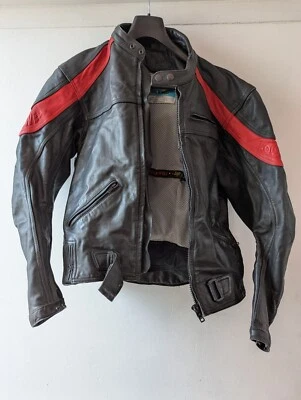 Lookwell Vintage Black & Motorcycle Jacket, Size S/M - Image 1 of 3