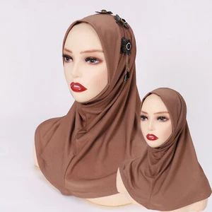 Hijab Women Instant Amira Prayer Scarf Wrap Shawl Muslim Turban Headscarf Soft - Picture 1 of 21