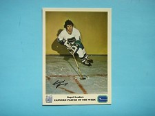 1973/74 ROYAL BANK LEADERS VANCOUVER CANUCKS HOCKEY PHOTO RICHARD LEMIEUX SHARP+