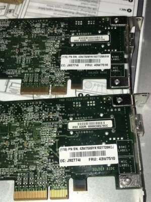 IBM Emulex LPE11000 FC High Profile 4GB PCI-E Fiber Channel  43W7510 - Image 1 of 4