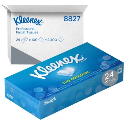 Kimberly Clark 8827 Kleenex Kosmetiktücher Abschminktücher weiß 24 x 100 Stück - Bild 1 von 4