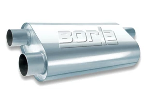 Borla Universal Ovalado Transversal 2.5 pulgadas Entrada/Salida 19 pulgadas x 10.25 pulgadas x 5.5 pulgadas Turbo - Imagen 1 de 1
