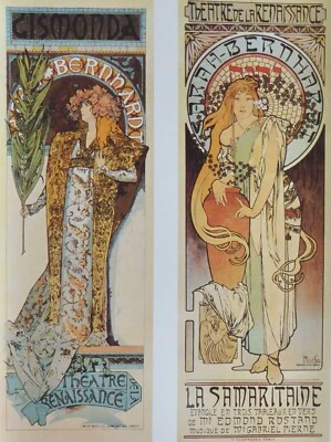 Alphonse Mucha El Samaritano Gismonda Sarah Bernhardt 1894 Renacimiento Arte Retro Foto 1 de 4