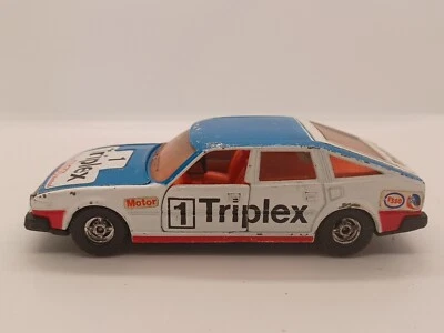 ROVER 3500 TRIPLEX RALLYE WEISS BLAU 1/36 CORGI 340 MADE IN GT BRITAIN VON 1981 - Bild 1 von 4