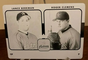 Roger Clemens & Lance Berkman - 2006 Fleer Printing Plate - Houston Astros - 1/1 - Picture 1 of 2