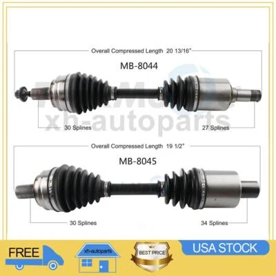 Se adapta a Mercedes-Benz C230 2008~2009 2X eje delantero izquierdo derecho TrakMotive CV Foto 1 de 3