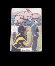 collectible card of the great soccer player Luis Cubillas 1960
