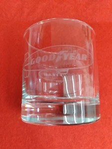 Goodyear Blimp Cocktail Drinking Glass 8 Ounce Vintage Barware - Picture 1 of 4
