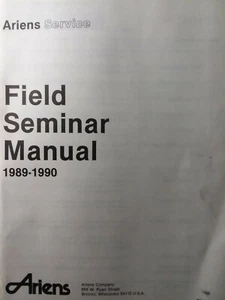 Ariens Service Seminar 1989 -1990 Snow Thrower Lawn Garden Mower Riding Tractor - Picture 1 of 1