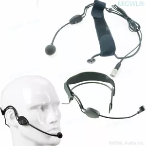 Black ME3 Headset Microphone For Audio Technica Music Wireless Head Wear System - Picture 1 of 4