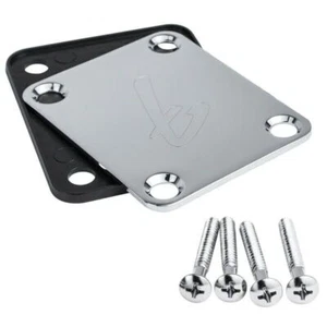 Fender Vintage "F" Logo NECK PLATE Strat Tele Guitar Bass Screws Parts Bolt - Picture 1 of 18