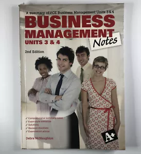 Business Management Units 3 & 4 Notes 2nd Edition Debra Mcnaughton Paperback - Picture 1 of 12