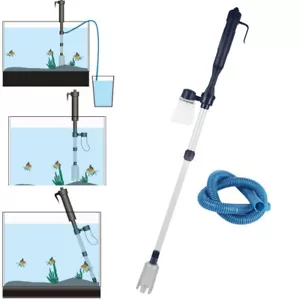 Battery-Powered Gravel Cleaner Aquarium Fish Tank Siphon Vacuum Water Filter - Picture 1 of 13