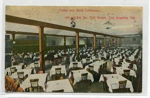 Postal Colby Reed Cafeterías Hill Street Los Ángeles California 1911 - Imagen 1 de 1