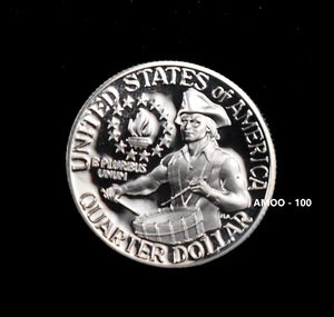 1976 P D S - Proof and 2 Uncirculated Washington Quarter Bicentennial 3 Coin Set - Picture 1 of 3