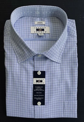 Joseph Abboud Non-Iron Classic Fit Egyptian Cotton Dress Shirt  Tall 19 - 36/37 - Image 1 of 4