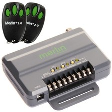 New Merlin E840M Security+ 2.0 Garage Door Opener 3-Channel Receiver + 2x E945M
