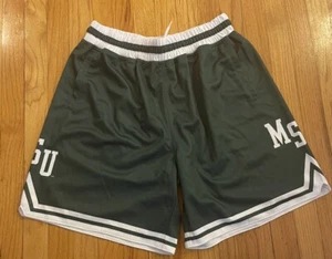 19Nine Michigan State Spartans MSU Retro Throwback Basketball Shorts XL NWT - Picture 1 of 3