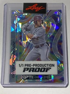 GAVIN GRAHOVAC 2023 Leaf Eclectic Optichrome Crystal OIL SPILL Proof 1/1 (B2) - Picture 1 of 2