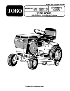 Wheel Horse 300/400 Series Hydro Tractor(416-H / 312-H) - Picture 1 of 2