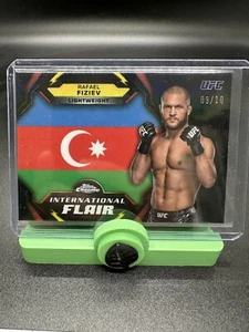 2024 Topps Chrome UFC Rafael Fiziev International Flair Black Refractor /10 SP - Bild 1 von 3