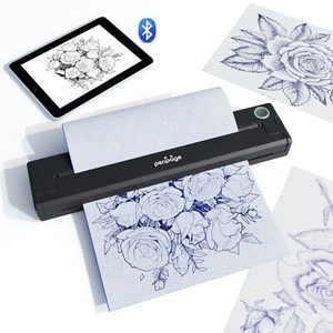 P90 Wireless Tattoo Template Printer, Thermal Tattoo Machine With Tattoo Paper - Picture 1 of 12
