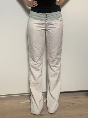 Take Two * NEU * Flare Jeans weiß Schlaghose Original 90er 90s Rave Top W31 L34 - Bild 1 von 4