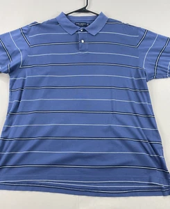Camisa polo de colección Daniel Cremieux para hombre 2XLT azul blanco manga corta - Imagen 1 de 11