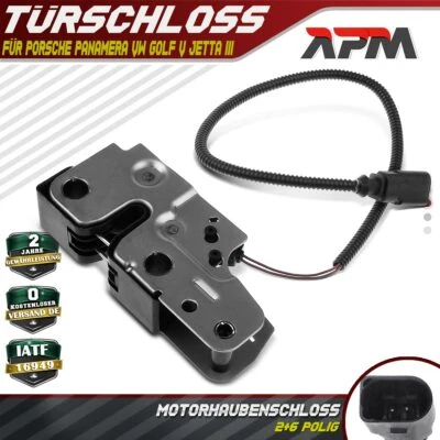 Motorhaubenschloss Motorhaube für Porsche Panamera VW Golf V Jetta III 2-Polig - Bild 1 von 4