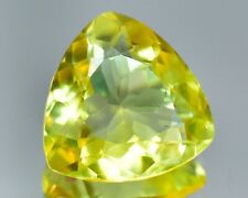 Natural Certified Yellow Sapphire Thailand 9.50 Ct Trillion Cut Loose Gemstone