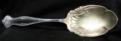 Sterling Silver Serving Spoon Beaded Antique Hallmarked 74.8g - 9.5" - Image 1 of 4