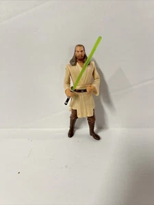 Figura de acción Star Wars Qui-Gon Jinn 1998 Hasbro Episodio I Figura 4" - Imagen 1 de 1